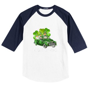 Load Of Luck Truck Gnomies Clover Shamrock St Patrick's Day Baseball Sleeve Shirt