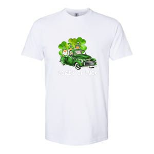 Load Of Luck Truck Gnomies Clover Shamrock St Patrick's Day Softstyle CVC T-Shirt