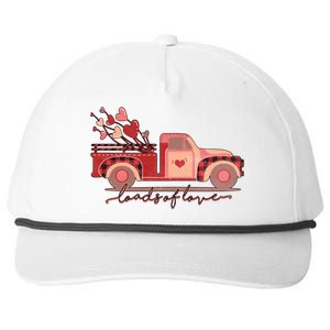 Load Of Love Truck Heart Retro Valentine's Day Gift Snapback Five-Panel Rope Hat