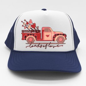 Load Of Love Truck Heart Retro Valentine's Day Gift Trucker Hat