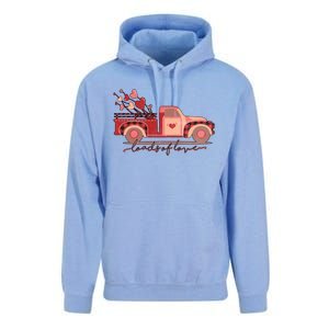 Load Of Love Truck Heart Retro Valentine's Day Gift Unisex Surf Hoodie