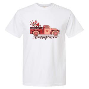 Load Of Love Truck Heart Retro Valentine's Day Gift Garment-Dyed Heavyweight T-Shirt