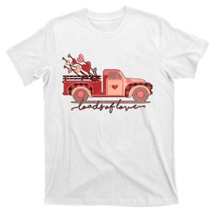 Load Of Love Truck Heart Retro Valentine's Day Gift T-Shirt