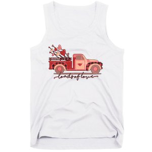 Load Of Love Truck Heart Retro Valentine's Day Gift Tank Top