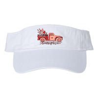 Load Of Love Truck Heart Retro Valentine's Day Gift Valucap Bio-Washed Visor