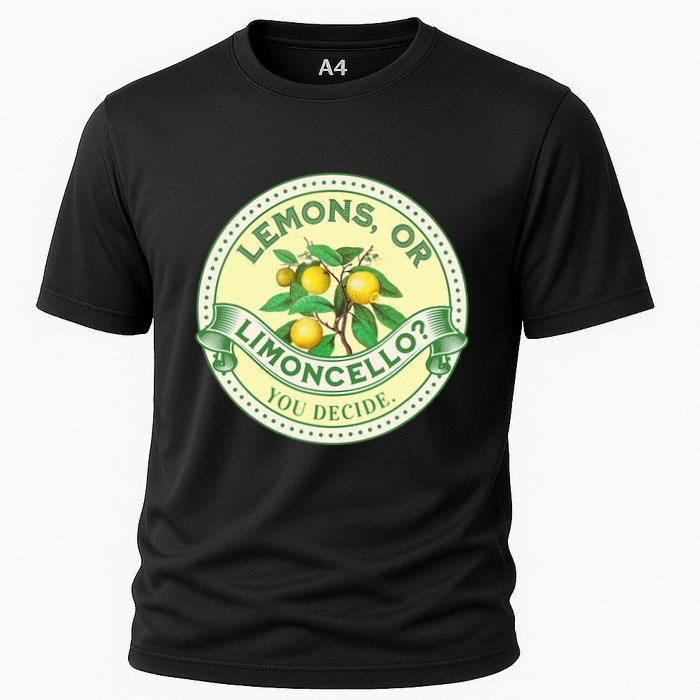 Lemons Or Limoncello You Decide. Optimist Pessimist Performance Shirt