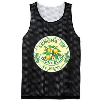 Lemons Or Limoncello You Decide. Optimist Pessimist Mesh Reversible Basketball Jersey Tank