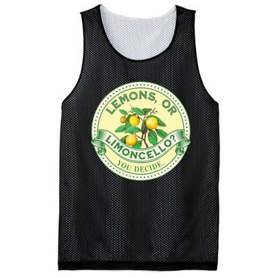 Lemons Or Limoncello You Decide. Optimist Pessimist Mesh Reversible Basketball Jersey Tank