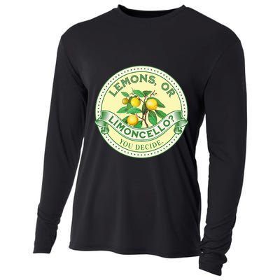 Lemons Or Limoncello You Decide. Optimist Pessimist Cooling Performance Long Sleeve Crew