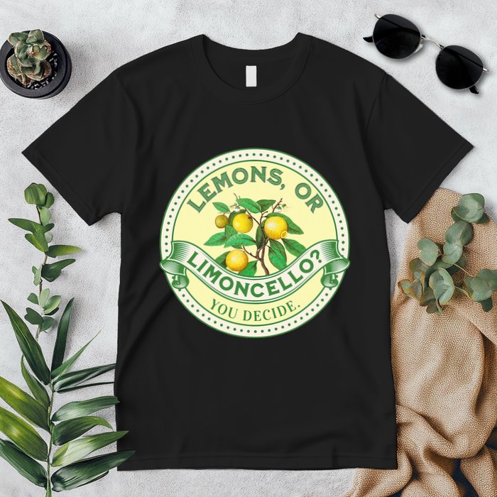 Lemons Or Limoncello You Decide. Optimist Pessimist Premium T-Shirt