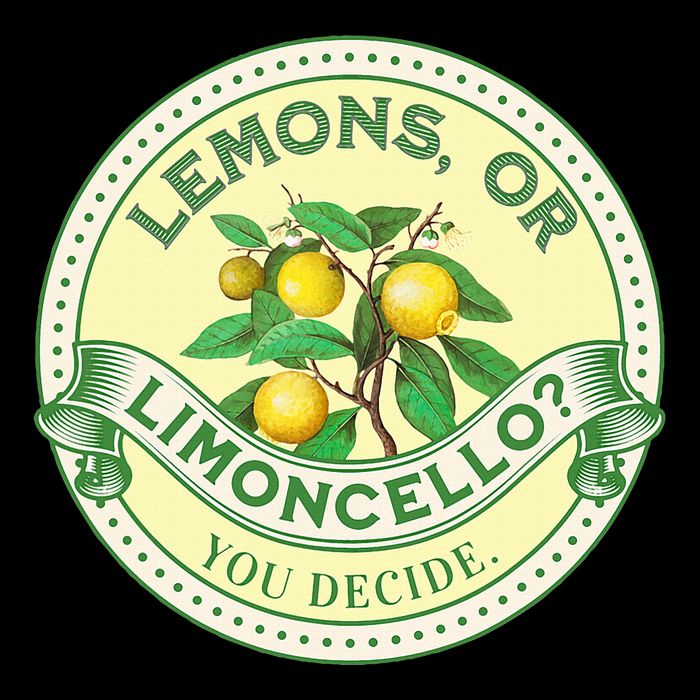Lemons Or Limoncello You Decide. Optimist Pessimist Premium T-Shirt