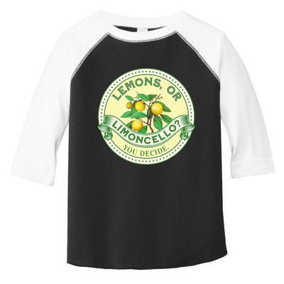 Lemons Or Limoncello You Decide. Optimist Pessimist Toddler Fine Jersey T-Shirt