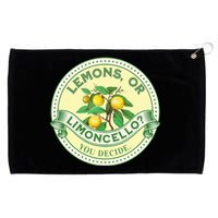 Lemons Or Limoncello You Decide. Optimist Pessimist Grommeted Golf Towel