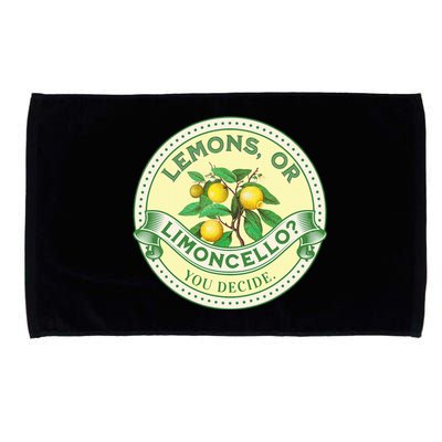 Lemons Or Limoncello You Decide. Optimist Pessimist Microfiber Hand Towel