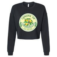 Lemons Or Limoncello You Decide. Optimist Pessimist Cropped Pullover Crew
