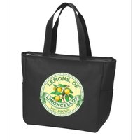 Lemons Or Limoncello You Decide. Optimist Pessimist Zip Tote Bag