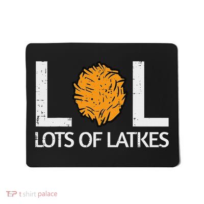Lots Of Latkes Funny Jew Hanukkah Chanukah Mousepad