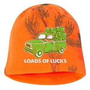 Load Of Lucks Trucks St Patricks Day Kati - Camo Knit Beanie