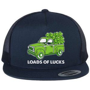 Load Of Lucks Trucks St Patricks Day Flat Bill Trucker Hat