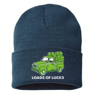 Load Of Lucks Trucks St Patricks Day Sustainable Knit Beanie