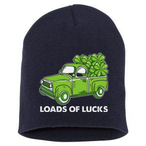 Load Of Lucks Trucks St Patricks Day Short Acrylic Beanie