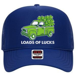 Load Of Lucks Trucks St Patricks Day High Crown Mesh Back Trucker Hat