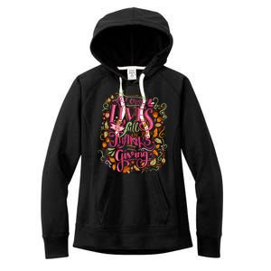 Let Our Lives Be Full Of Both Thanks And Giving Women's Fleece Hoodie