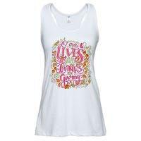 Let Our Lives Be Full Of Both Thanks And Giving Ladies Essential Flowy Tank