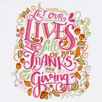 Let Our Lives Be Full Of Both Thanks And Giving Youth Performance Sprint T-Shirt