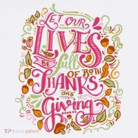 Let Our Lives Be Full Of Both Thanks And Giving Women's V-Neck T-Shirt