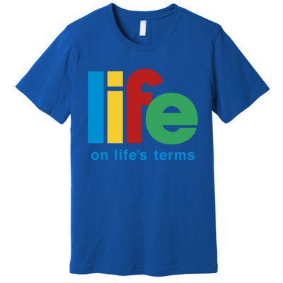 Life On Life's Terms Sobriety Recovery Funny Aa Na Gift Premium T-Shirt