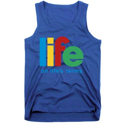 Life On Life's Terms Sobriety Recovery Funny Aa Na Gift Tank Top