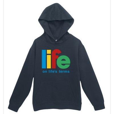 Life On Life's Terms Sobriety Recovery Funny Aa Na Gift Urban Pullover Hoodie