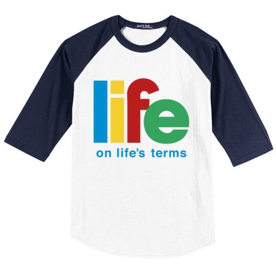 Life On Life's Terms Sobriety Recovery Funny Aa Na Gift Baseball Sleeve Shirt