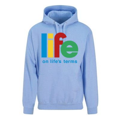 Life On Life's Terms Sobriety Recovery Funny Aa Na Gift Unisex Surf Hoodie