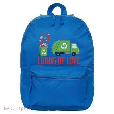 Loads Of Love Garbage Truck ValentineS Day 16 in Basic Backpack