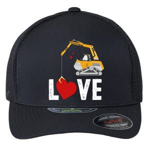 Loads Of Love Meaningful Gift For Construction Truck Lover Cute Gift Flexfit Unipanel Trucker Cap