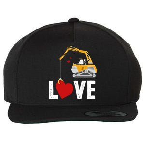 Loads Of Love Meaningful Gift For Construction Truck Lover Cute Gift Wool Snapback Cap