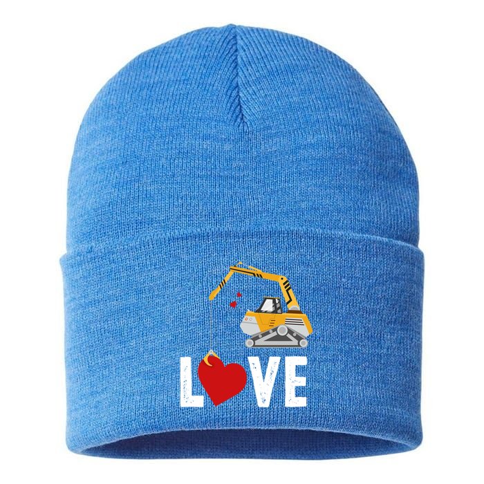 Loads Of Love Meaningful Gift For Construction Truck Lover Cute Gift Sustainable Knit Beanie