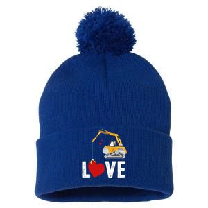 Loads Of Love Meaningful Gift For Construction Truck Lover Cute Gift Pom Pom 12in Knit Beanie