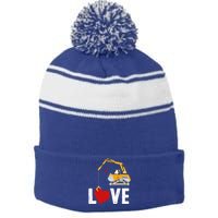 Loads Of Love Meaningful Gift For Construction Truck Lover Cute Gift Stripe Pom Pom Beanie