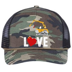 Loads Of Love Meaningful Gift For Construction Truck Lover Cute Gift Retro Rope Trucker Hat Cap