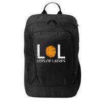 Lots Of Latkes Funny Jew Hanukkah Chanukah  City Backpack