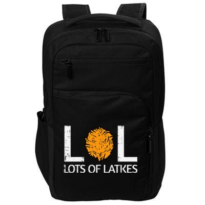 Lots Of Latkes Funny Jew Hanukkah Chanukah  Impact Tech Backpack