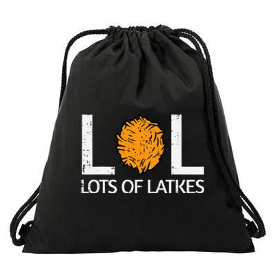 Lots Of Latkes Funny Jew Hanukkah Chanukah  Drawstring Bag