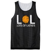 Lots Of Latkes Funny Jew Hanukkah Chanukah  Mesh Reversible Basketball Jersey Tank