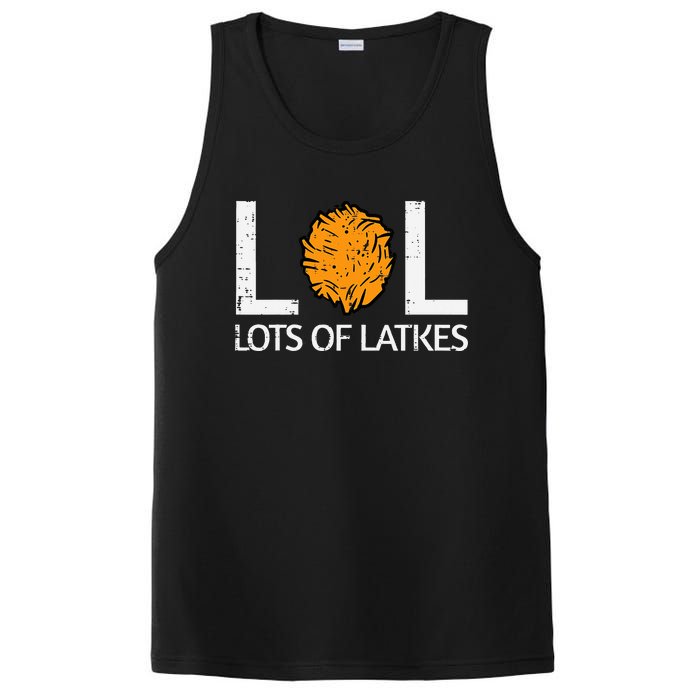 Lots Of Latkes Funny Jew Hanukkah Chanukah  PosiCharge Competitor Tank