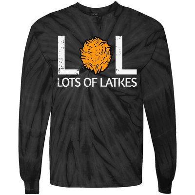 Lots Of Latkes Funny Jew Hanukkah Chanukah  Tie-Dye Long Sleeve Shirt