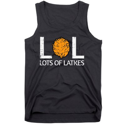 Lots Of Latkes Funny Jew Hanukkah Chanukah  Tank Top