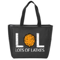 Lots Of Latkes Funny Jew Hanukkah Chanukah  Zip Tote Bag